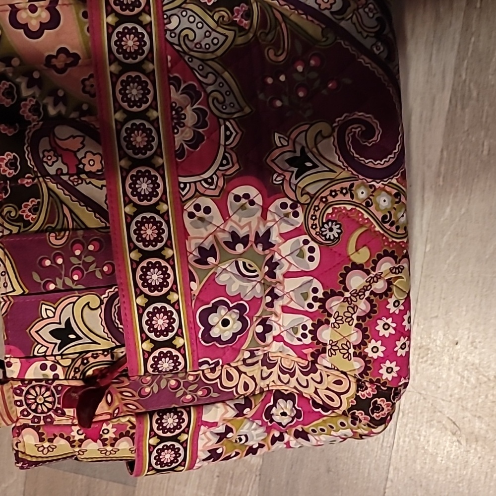 Vera Bradley Multicolor Paisley Very Berry Shoulder Tote Bag - Picture 2 of 7